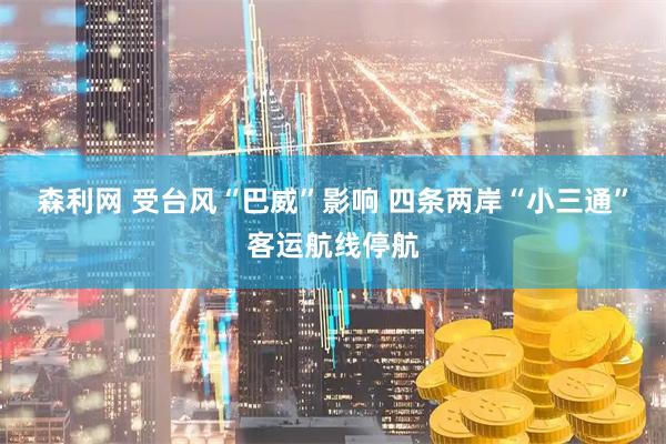 森利网 受台风“巴威”影响 四条两岸“小三通”客运航线停航